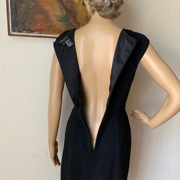 Etcetera Black Wool with Patent Leather Dress - Picture 6 of 9